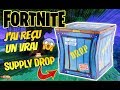 Fortnite  jouvre un vrai supply drop caisse de ravitaillement moose toys unboxing battle royale