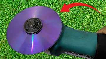 Why is it not Patented ? Insert a Compact Disc into the Angle Grinder and be Amazed !