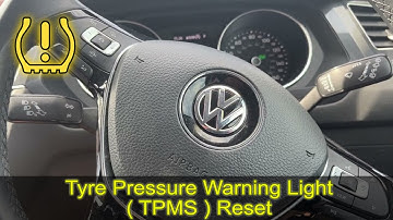 2020 VW TIGUAN tyre pressure warning reset