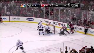 Mark Fayne Miss In 3Rd. La Kings Vs New Jersey Devils Stanley Cup Game 1 53012 Nhl Hockey