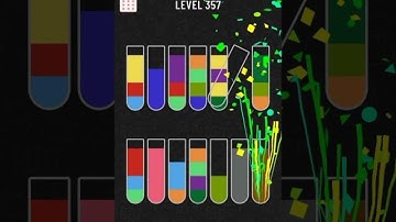 water sort color puzzle level 357 gameplay walkthrough solution