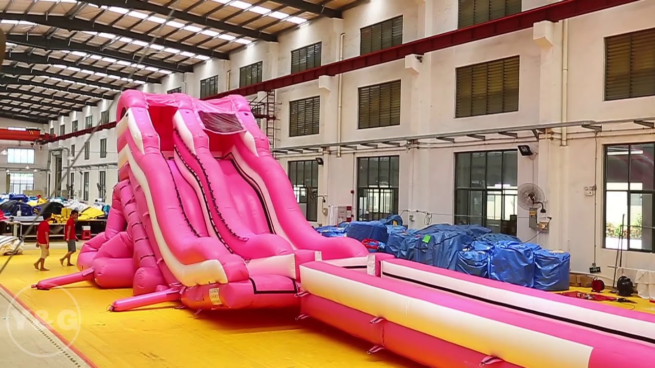 inflatable world Inflatable Slide: Inflating pressure test for large inflatable slides | Y&G inflatables
