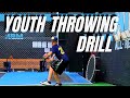 Youth Baseball Throwing Pitching Drill Training Back Leg Drive