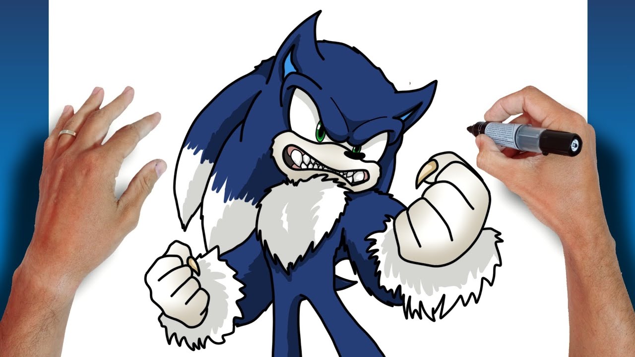 Como Desenhar Sonic O Lobisomem Desenho Do Sonic Com Sorvete Para