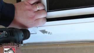 Screen Pet Door Installation | Step 3: Drilling the Frame