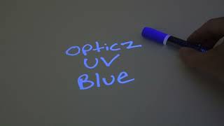 Opticz XL Blue Invisible UV Blacklight Reactive Large Tip Security Ink Marker