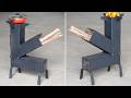 How To Make A Rocket Stove Without Welding | Simple Homemade Rocket Stove | Diy Rocket Stove | DIY