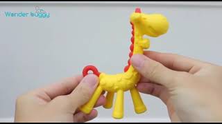WonderBuggy 2 Gaya Silikon Teether Latihan Teether -- Banaba Dan Jerapah screenshot 5