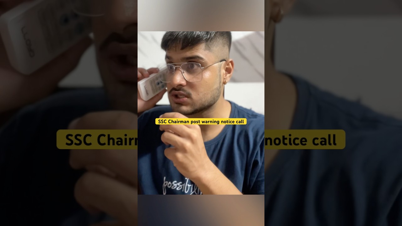 SSC Chairman Post Warning Notice call