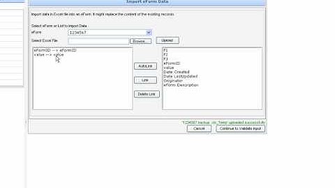 eBMS | Import eForm Data