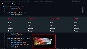 ASMR Programming - Simple footer design - No Talking