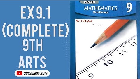 Exercise 9.1 9th class Arts Math| Chapter 9 class 9| Linear Graphs