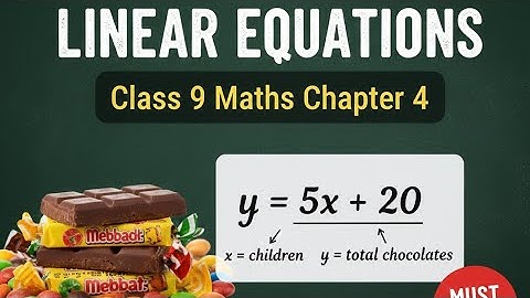 Class 9 Maths Chapter 4 | Case Study Based Question | Linear Equations in Two Variables