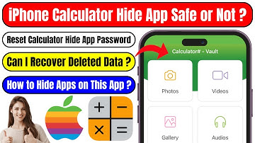 Calculator# Hide Photos Videos App For iPhone FAQ | Is Calculator Hide App Safe ? Reset App Password