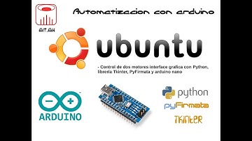 Control de dos motores interface gráfica con Python, librería Tkinter, PyFirmata y arduino nano