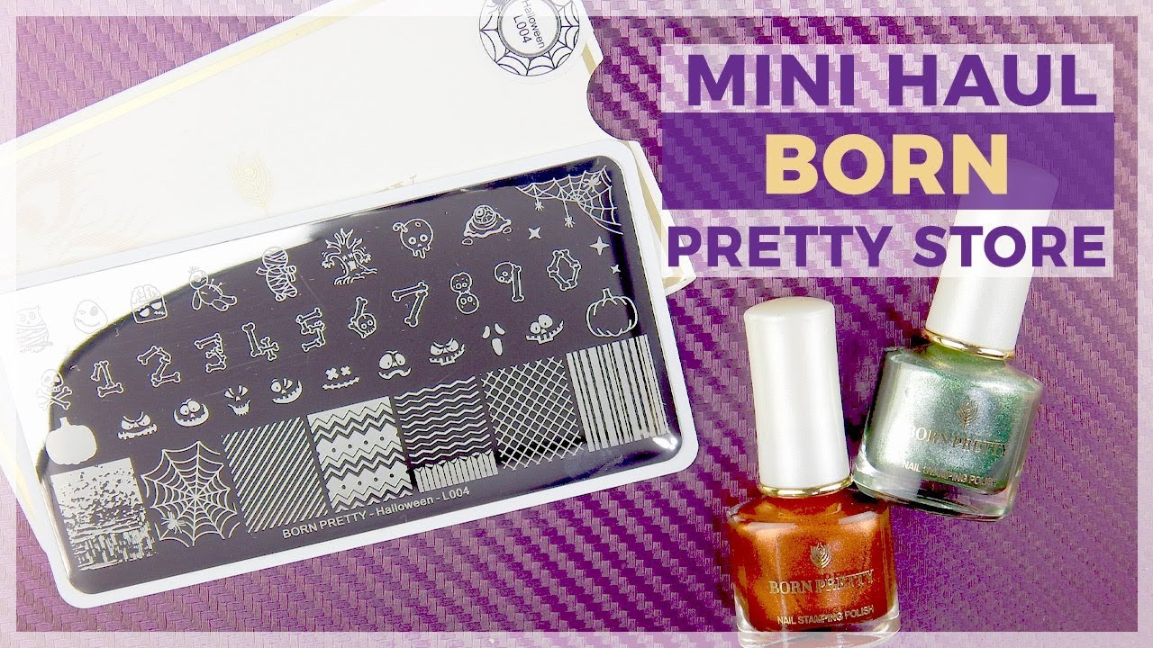 Born Pretty Store Mini Haul and Review || Halloween stamping plate and stamping polishes!