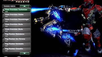 Tribes Ascend: Interactive Menu: Training: Video Tutorials 2