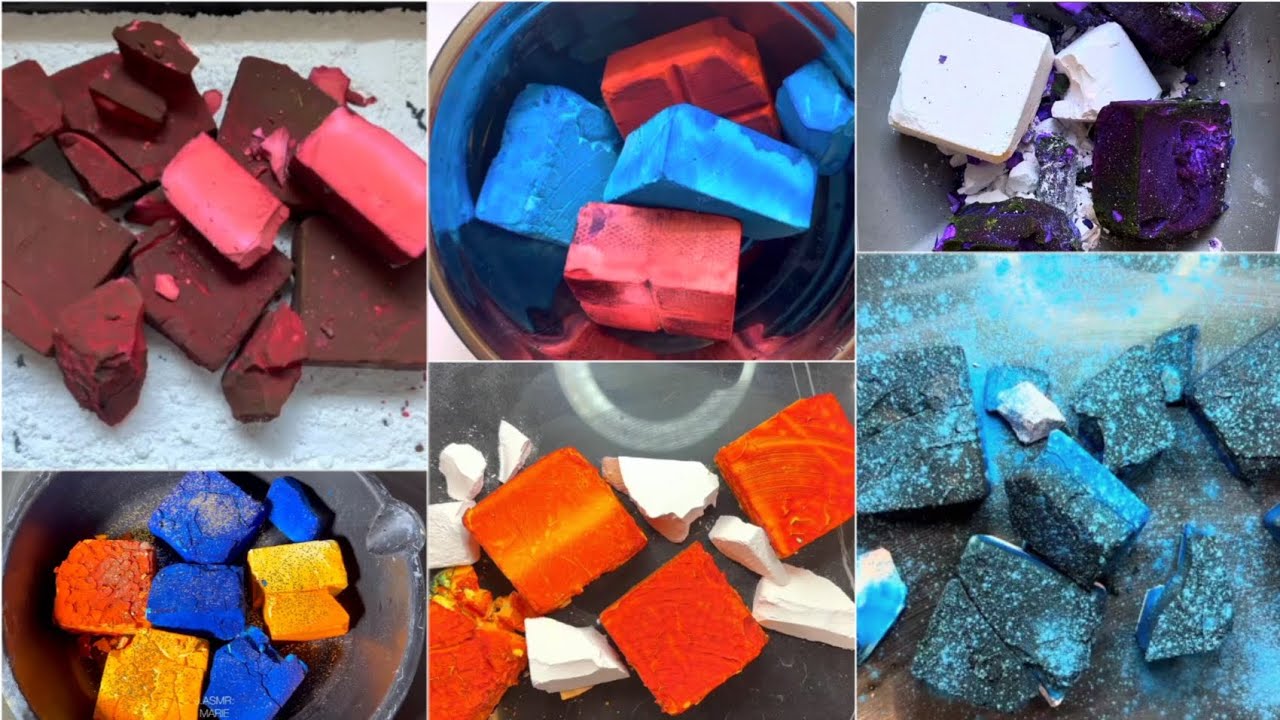 Dyed Bsn Gym chalk edit 💌 || oddly satisfying|| Soft BSN dyed gym chalk ...