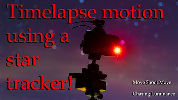 Using a Star tracker as a time lapse rotator