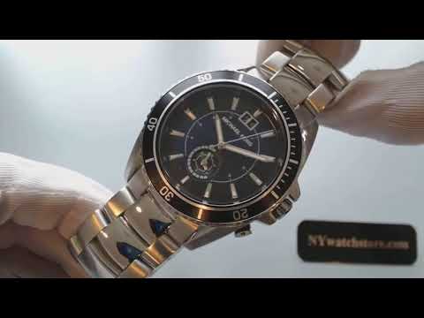 Men's Michael Kors Jetmasater Stainless Steel Watch MK8400 - YouTube