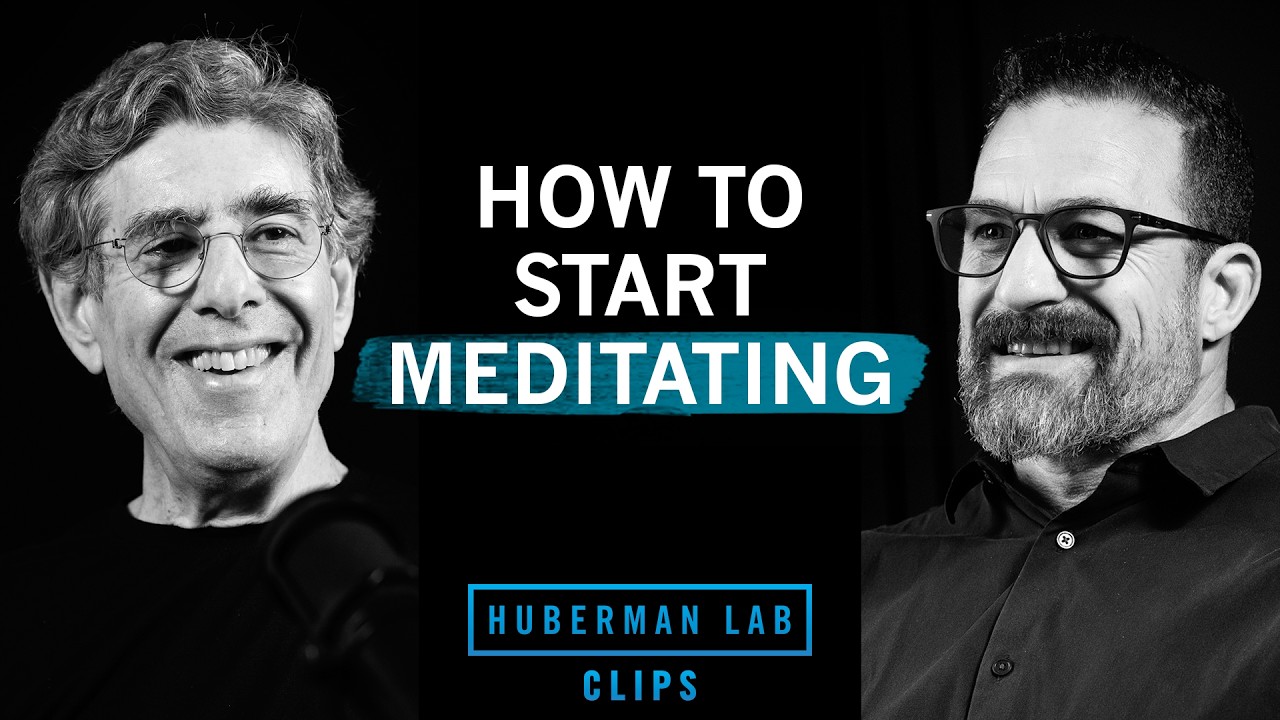 Easiest Meditation Practice for Beginners | Dr. Richard Davidson & Dr. Andrew Huberman