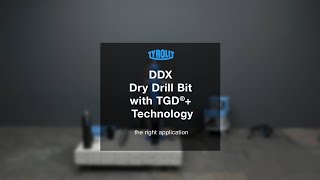 DDX dry drill bit with TGD®+ Technology – how to use it correctly!