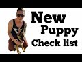 New puppy checklist | New German Shepherd puppy