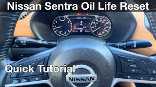 2022 Nissan Sentra How to reset oil and filter reminder / maintenance Thumb