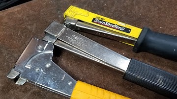 Stanley/Rapid vs. Arrow Hammer Stapler Review & Comparison