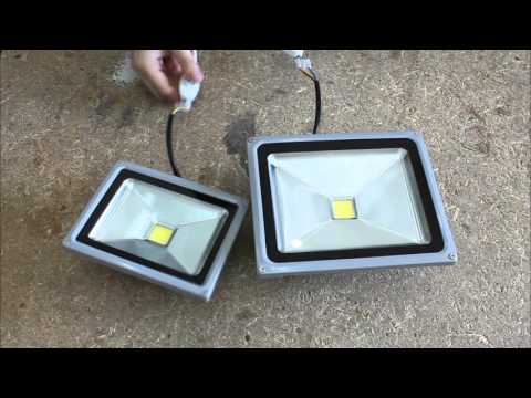 Видео: Колко ярък е 30w LED прожектор?
