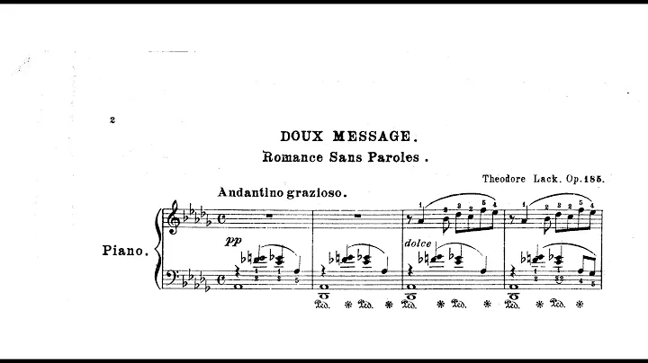Theodore Lack - Romance sans paroles, Op.185