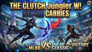🔥💥100% CRITICAL DAMAGE AAMON JUNGLER MASTERCLASS!🔥💥#mlbb #mobilelegends #aamonmobilelegends 