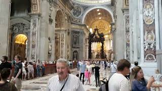 Inside St. Peter's Basilica a true Masterpiece of Architechture