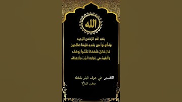 قصة أخوة يوسف من سورة يوسف (7-15) تلاوة الشيخ ياسر سلامة