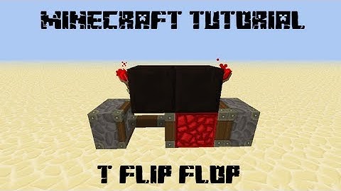 Minecraft Redstone  Tutorial: T Flip Flop