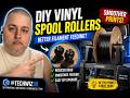 DIY Vinyl Spool Rollers for 3D Printing – Better Filament Feeding? | @TechWiz3DLab