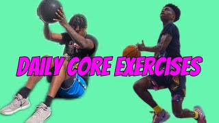 DAY #16 DAILY CORE EXERCISES TO DUNK😱