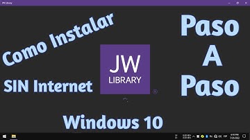 Como INSTALAR JW Library para PC SIN Internet NI la Tienda de APLICACIONES