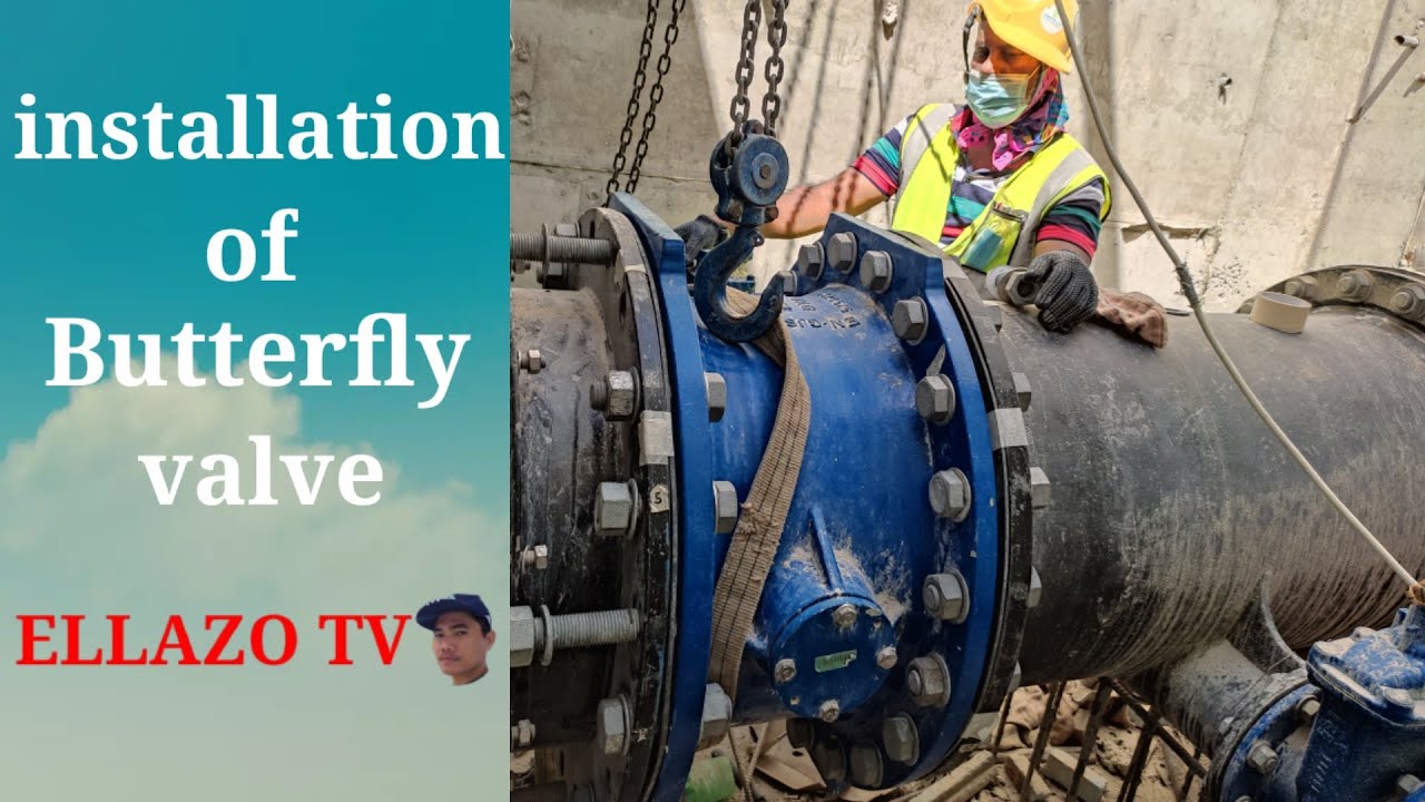 installation of Butterfly valve - YouTube