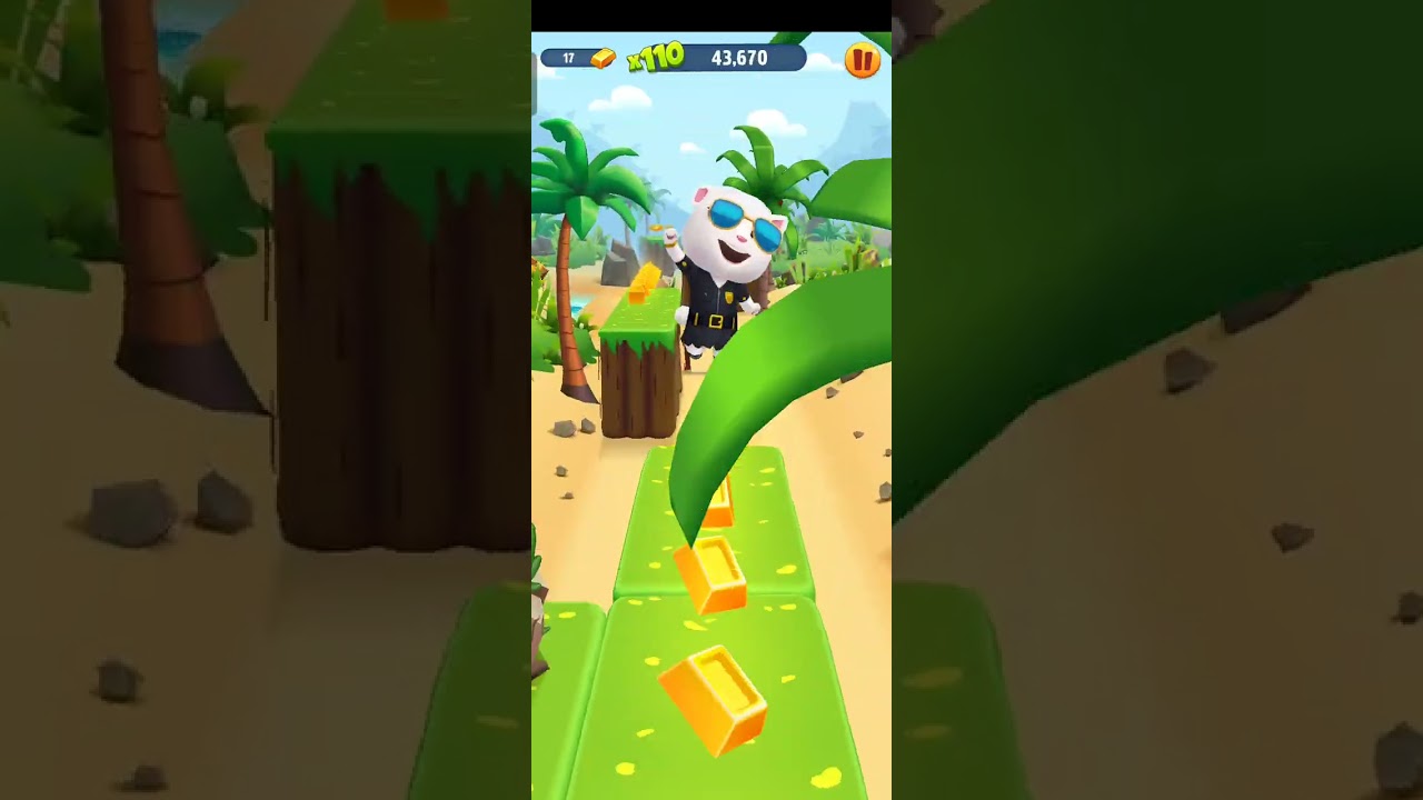 TALKING TOM GOLD RUN FUNNY FAILS WATER OFFICER TOM AGENT ANGELA AND DEPUTY HANK