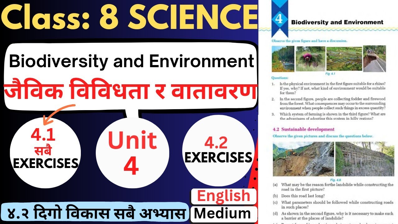 Class 8 Science Chapter 4 • Biodiversity & Environment • 8th Science ...