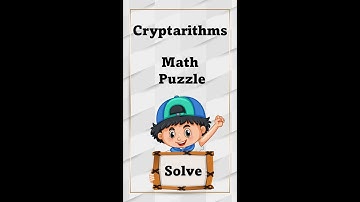 Cryptarithms - Math Puzzle #shorts #newyoutubeshorts