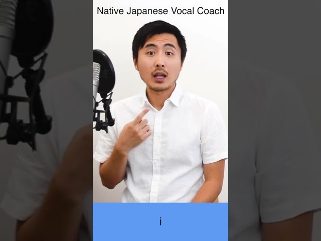 How to sing Japanese songs-5 basic vowels #shorts class=