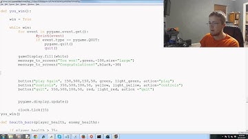 Pygame (Python Game Development) Tutorial - 79 - Game Over and Win