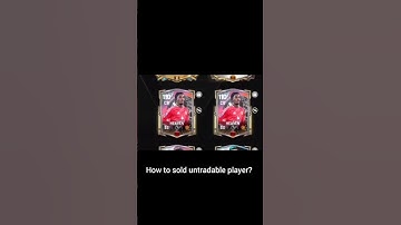 How to sold untradable player on Fc mobile #fcmobile