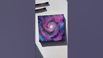 Galaxy Painting 🌌 #art #galaxypainting #acrylic