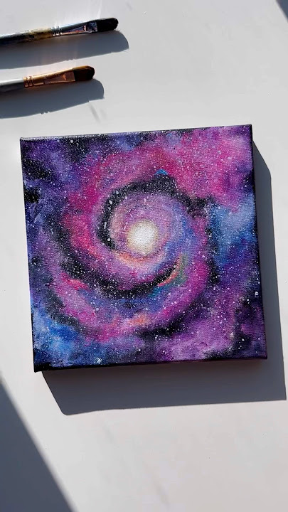 Galaxy Painting 🌌 #art #galaxypainting #acrylic