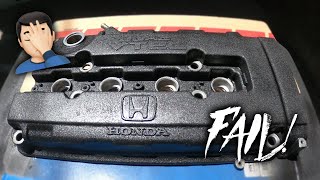 New 1320 billet CRV mounts & How not to wrinkle black a valve cover.