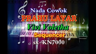 Vivi Voletha - Prahu Layar Remix || Nada Cowok [karaoke] || sx-KN7000