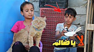 فلم قصير ظالم القط🐈حاول ينتقم شوف شصار😱(#حيدرالنسر)